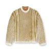 k-moise Pullover mit Zopfmuster und umgekehrtem Aufdruck k-moise Pullover mit Zopfmuster und umgekehrtem Aufdruck