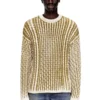 k-moise Pullover mit Zopfmuster und umgekehrtem Aufdruck k-moise Pullover mit Zopfmuster und umgekehrtem Aufdruck