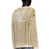 k-moise Pullover mit Zopfmuster und umgekehrtem Aufdruck k-moise Pullover mit Zopfmuster und umgekehrtem Aufdruck