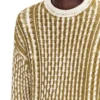 k-moise Pullover mit Zopfmuster und umgekehrtem Aufdruck k-moise Pullover mit Zopfmuster und umgekehrtem Aufdruck