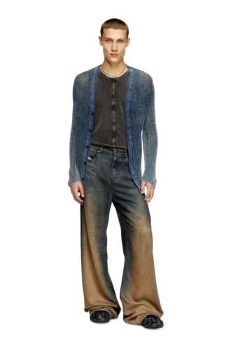 k-redram Strickjacke aus Denimgarn