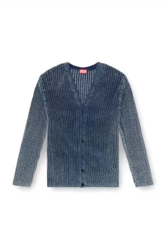 k-redram Strickjacke aus Denimgarn
