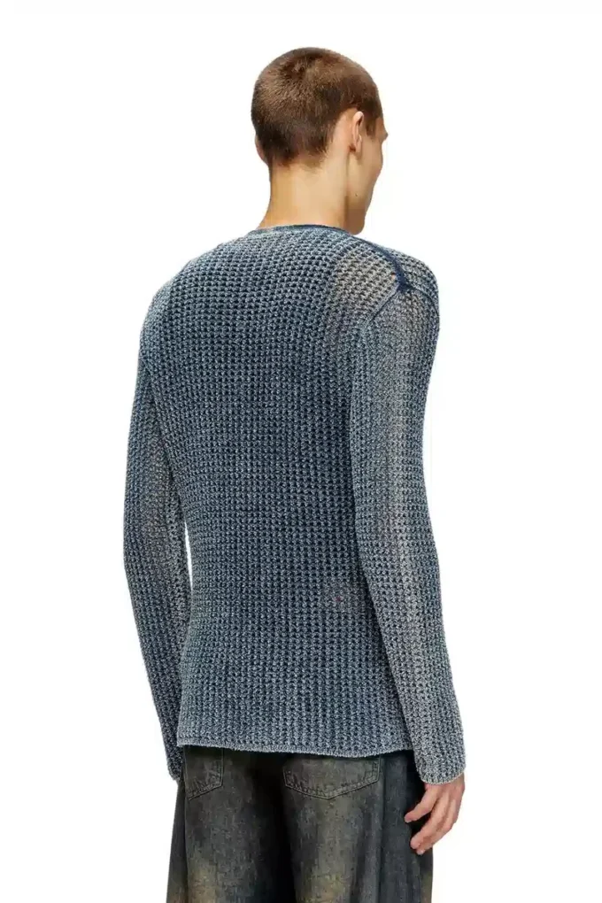 k-redram Strickjacke aus Denimgarn