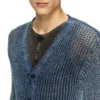 k-redram Strickjacke aus Denimgarn