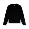 k-valiam Wollpullover mit ausgeschnittenem Logo