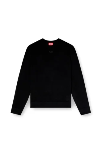 k-valiam Wollpullover mit ausgeschnittenem Logo