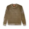 k-yorki Pullover mit verblasstem Reverse-Print und Schriftzug