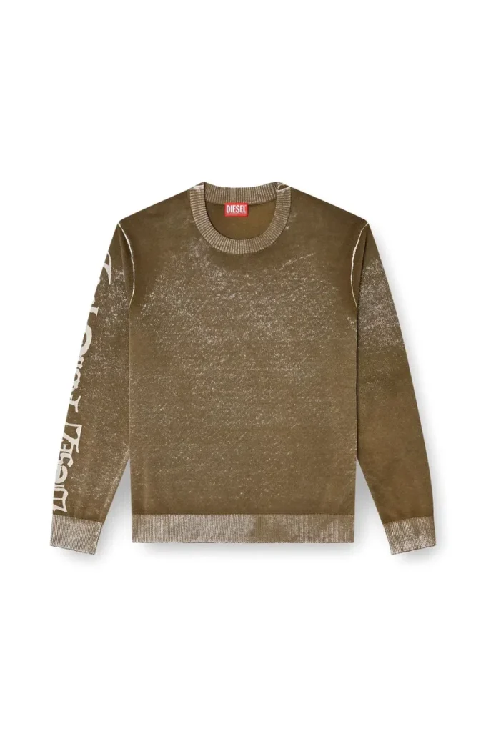 k-yorki Pullover mit verblasstem Reverse-Print und Schriftzug