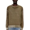 k-yorki Pullover mit verblasstem Reverse-Print und Schriftzug