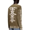 k-yorki Pullover mit verblasstem Reverse-Print und Schriftzug