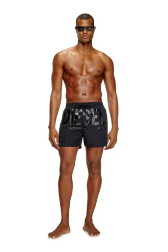 ken-37-d-core Mittellange Badeshorts mit Maxi-Logo