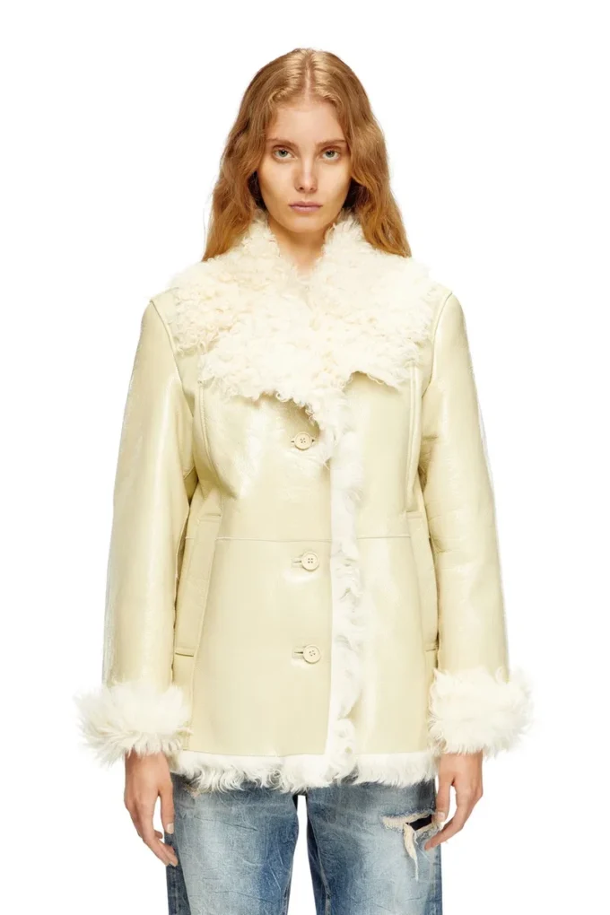 l-aconic Lacklederjacke