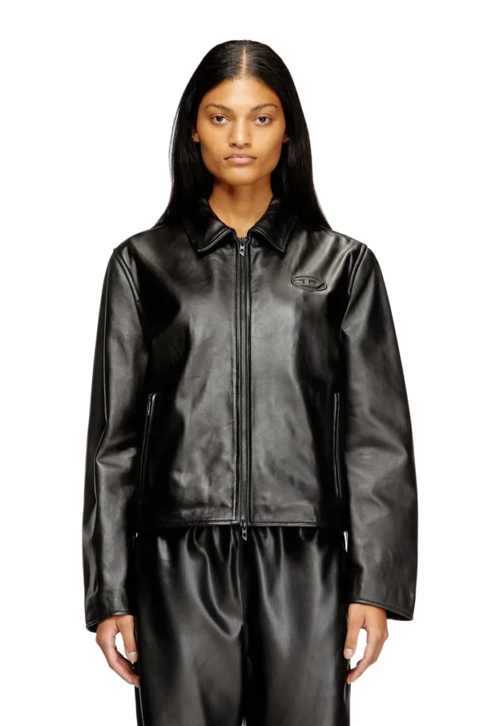 l-amar-fem-s2 Coach-Jacke aus Leder l-amar-fem-s2 Coach-Jacke aus Leder