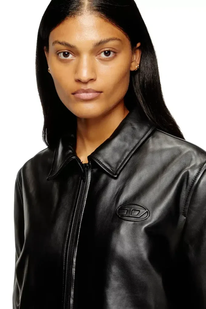 l-amar-fem-s2 Coach-Jacke aus Leder l-amar-fem-s2 Coach-Jacke aus Leder