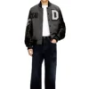 l-arry-cp Collegejacke aus Wolle und Leder