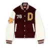l-arry-cp Collegejacke aus Wolle und Leder
