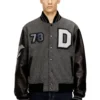 l-arry-cp Collegejacke aus Wolle und Leder