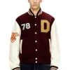 l-arry-cp Collegejacke aus Wolle und Leder