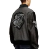 l-arry-cp Collegejacke aus Wolle und Leder