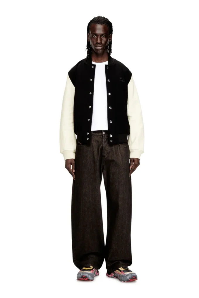 l-arry-wrd Bomberjacke aus Wollmischung und Leder l-arry-wrd Bomberjacke aus Wollmischung und Leder
