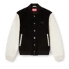 l-arry-wrd Bomberjacke aus Wollmischung und Leder l-arry-wrd Bomberjacke aus Wollmischung und Leder