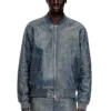 l-cobb Bomberjacke aus behandeltem Leder