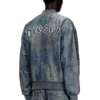 l-cobb Bomberjacke aus behandeltem Leder