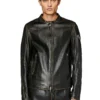l-cobbe Bikerjacke aus geknittertem Leder