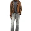 l-eon Bikerjacke aus behandeltem Leder