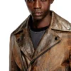 l-eon Bikerjacke aus behandeltem Leder