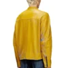 l-evert-a Bikerjacke aus behandeltem Leder mit verblasstem Logo
