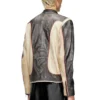 l-evert Bikerjacke aus Leder mit Trompe-l’œil-Effekt