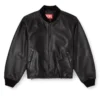 l-ilyan Leder-Bomberjacke l-ilyan Leder-Bomberjacke
