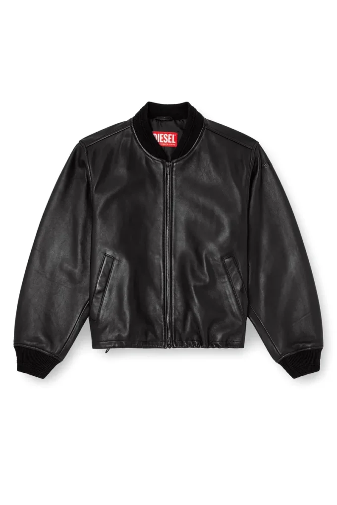 l-ilyan Leder-Bomberjacke l-ilyan Leder-Bomberjacke