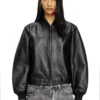 l-ilyan Leder-Bomberjacke l-ilyan Leder-Bomberjacke