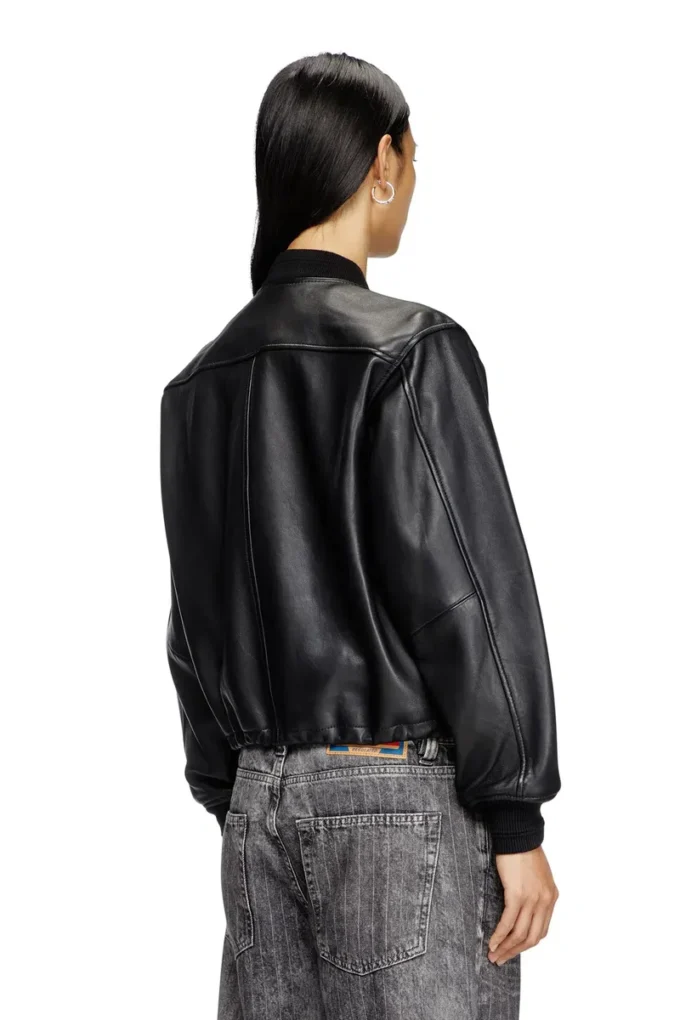 l-ilyan Leder-Bomberjacke l-ilyan Leder-Bomberjacke