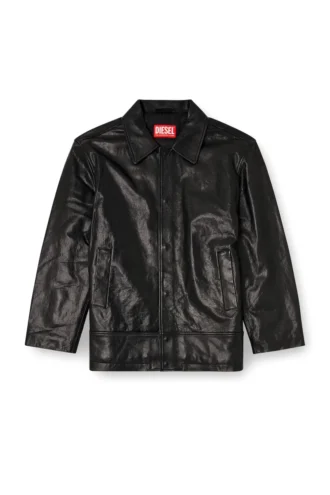 l-jess Gesteppte Lederjacke