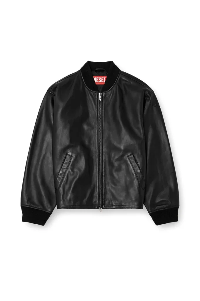 l-khat Bomberjacke aus gewachstem Leder