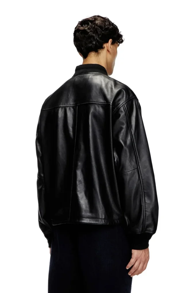l-khat Bomberjacke aus gewachstem Leder