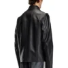 l-korn-a Lederjacke mit geprägtem Oval D