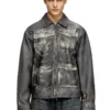 l-mayer Lederjacke mit Trompe-l’œil-Taschen