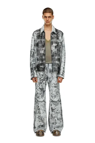 l-pylon-a Blousonjacke aus behandeltem Leder