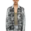 l-pylon-a Blousonjacke aus behandeltem Leder