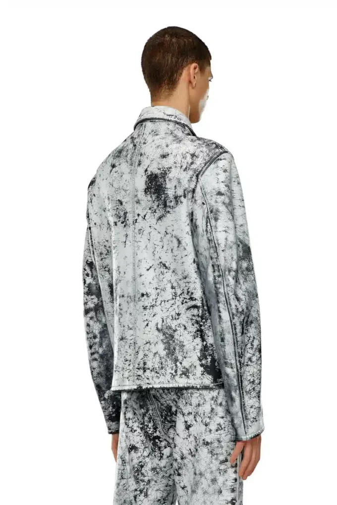 l-pylon-a Blousonjacke aus behandeltem Leder