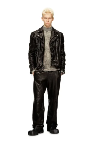 l-uncan Bikerjacke aus gekochtem Leder