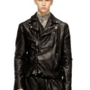 l-uncan Bikerjacke aus gekochtem Leder