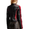Liebenswerte Bikerjacke aus Leder in Colour-Blocking Liebenswerte Bikerjacke aus Leder in Colour-Blocking