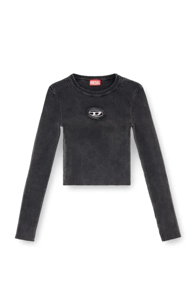 m-anchor-a Kurzer Pullover mit ausgeschnittenem Logo m-anchor-a Kurzer Pullover mit ausgeschnittenem Logo