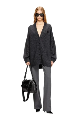 m-areela Strickjacke aus einer Woll-Alpaka-Mischung