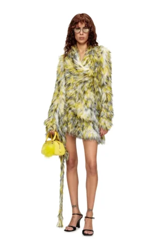 m-astrella Minirock aus flauschigem Jacquard-Strick